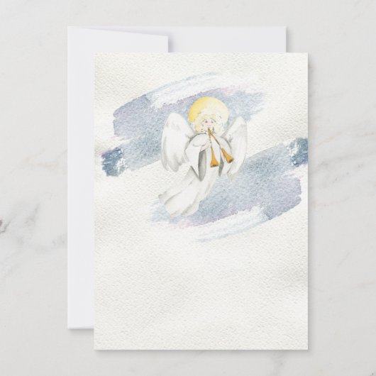 宗教的なクリスマス出生イエス、メアリー&ジョセフ 招待状 (裏面)