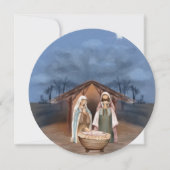 宗教的なクリスマス出生シーンと聖なる書物、 経典 シーズンカード (正面)