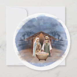 宗教的なクリスマス出生シーンと聖なる書物、 経典 シーズンカード