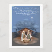 宗教的なクリスマス出生シーンと聖なる書物、 経典 ポストカード (正面)