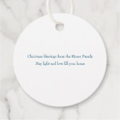 宗教的なクリスマス出生シーン フェイバータグ (裏面)