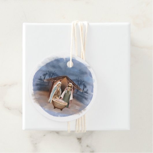 宗教的なクリスマス出生シーン フェイバータグ (インサイチュ)