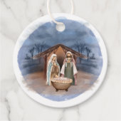 宗教的なクリスマス出生シーン フェイバータグ (正面)