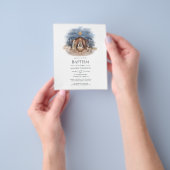 宗教的なクリスマス出生バプテスマ招待状 チラシ (手)