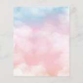 宗教的なクリスマス出生バプテスマ招待状 チラシ (裏面)