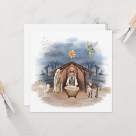 宗教的なクリスマス出生誕生イエズバプテスマI 招待状