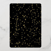 宗教的なクリスマス恵み書道写真 箔シーズンカード (裏面)