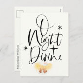 宗教的なクリスマス水の色はがき シーズンポストカード (正面/裏面)