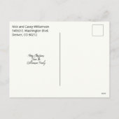 宗教的なクリスマス水の色はがき シーズンポストカード (裏面)