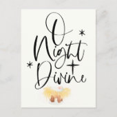 宗教的なクリスマス水の色はがき シーズンポストカード (正面)