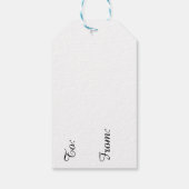 宗教的なクリスマス聖なる書物、 経典 ギフトタグ (裏面)