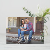 宗教的なクリスマス賛美の真のホリデーカード シーズンカード (スタンド正面)