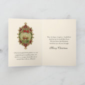 宗教的なクリスマス イエス ヴァージン メアリー ヴィンテージ シーズンカード (内部)