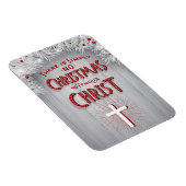 宗教的なクリスマス – キリストなしのクリスマスなし マグネット (右側)