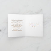 宗教的なクリスマス サンキューカード (内部)