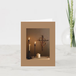 宗教的なクリスマス サンキューカード