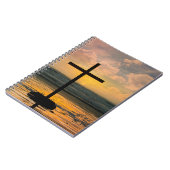 宗教的なクロススパイラル写真ノート ノートブック (左側)