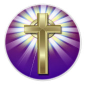 宗教的なクロスセラミックノブ セラミックノブ (正面)