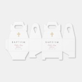 宗教的なクロスダスティピンクのスクリプトガールバプテスマ フェイバーボックス (折り畳みなし)