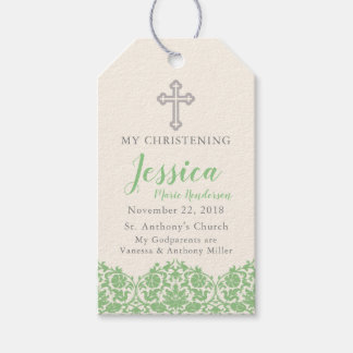 宗教的なグリーンラベル ギフトタグ