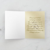 宗教的なゴールドの50周年結婚記念日カード カード (内部)