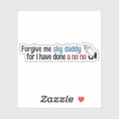 宗教的なスカイパパを許おもしろいしてくれ シール (シート)