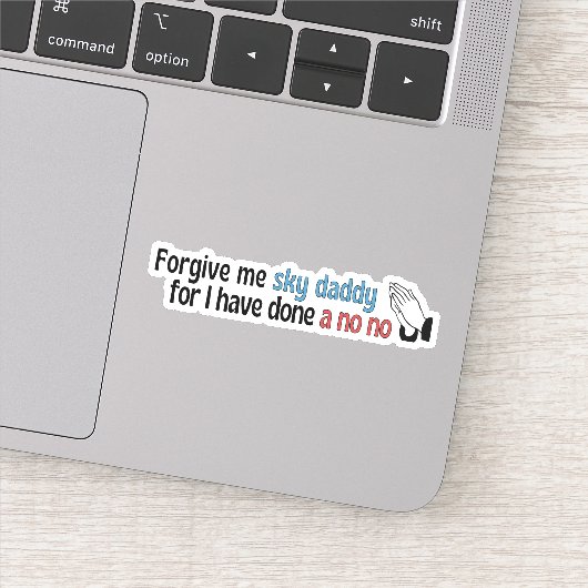 宗教的なスカイパパを許おもしろいしてくれ シール (詳細)