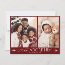 宗教的なスクリプトクリスマスフォトホリデーカード