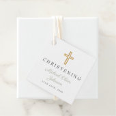 宗教的なセージ緑のクロススクリプト《キリスト教》洗礼式や命名式 フェイバータグ (インサイチュ)