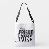 宗教的なテーマの黒と白トートバッグ クロスボディバッグ (裏面)