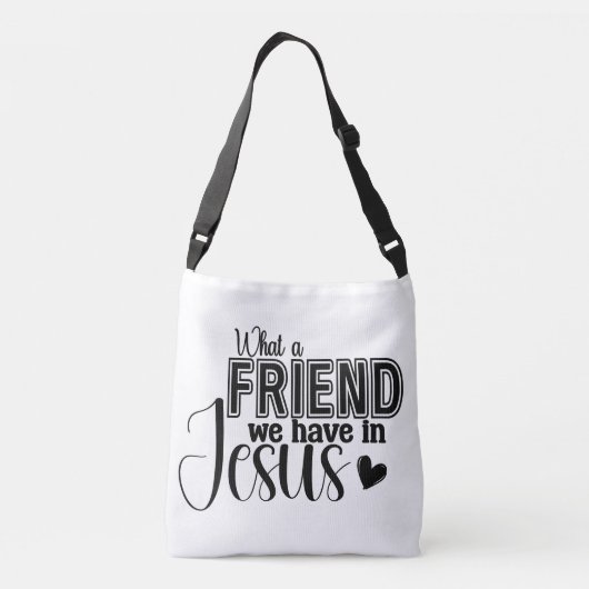 宗教的なテーマの黒と白トートバッグ クロスボディバッグ (裏面)