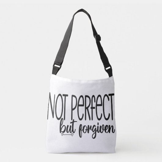 宗教的なテーマの黒と白トートバッグ クロスボディバッグ (正面)