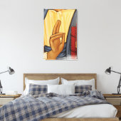 宗教的なハンドシグナルアート キャンバスプリント (インサイチュ (寝室))