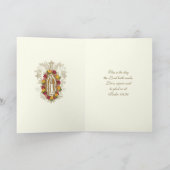 宗教的なバラの聖母グアダルペ スペインのカード カード (内部)