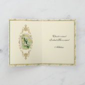 宗教的なビザンチンパスチャイースタークロスライリー カード (内部)