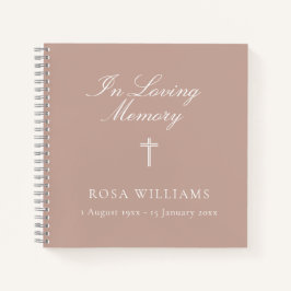 宗教的なピンクインラブ思い出葬のゲストブック ノートブック