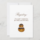 宗教的なフランスのクロワッサン アフタヌーンティーパーティー 招待状 (裏面)