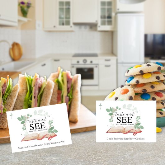 宗教的なフードカードを味わい見る ポスター