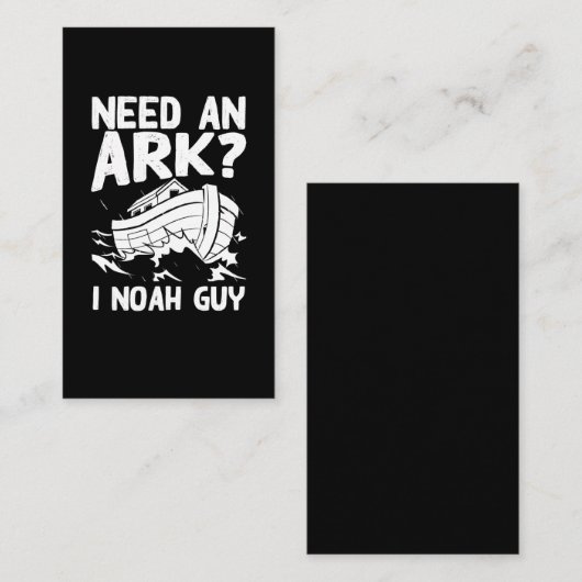 宗教的なプンクリスチャンノアアーク 名刺 (正面/裏面)