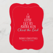 宗教的なホリデーカード – 5" x 7"封筒 シーズンカード (正面/裏面)