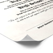 宗教的なホームスクール卒業証書 ポスター (角)