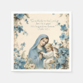 宗教的なマリアとイエスのフローラ聖なる書物、 経典 スタンダードカクテルナプキン (正面)