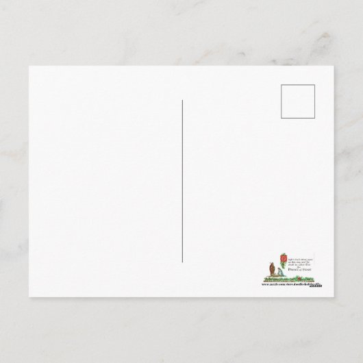 宗教的なマリアとジョセフのクリスマスヴィンテージ シーズンポストカード (裏面)