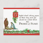 宗教的なマリアとジョセフのクリスマスヴィンテージ シーズンポストカード (正面)