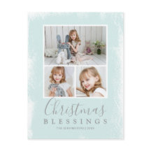 宗教的なミントグリーンの写真がモダンなクリスマスを飾る