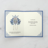 宗教的なメアリーフローラ卒業カトリック カード (内部)