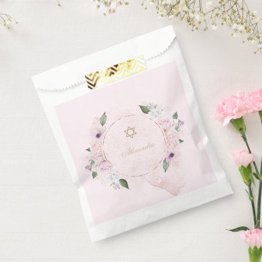 宗教的なユダヤ人の水の色のフローラエレガント枠 フェイバーバッグ (封をした状態)