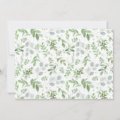 宗教的なユーカリ日付を保存フォトカード セーブザデート (裏面)