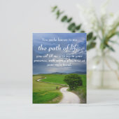 宗教的な人生の道悔やみや弔慰カード ポストカード (スタンド正面)