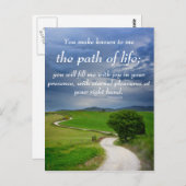 宗教的な人生の道悔やみや弔慰カード ポストカード (正面/裏面)